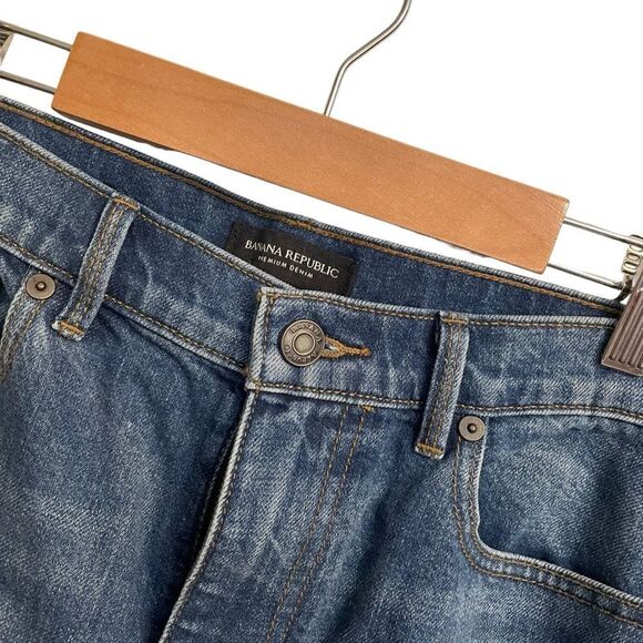 Banana Republic Premium Denim Vintage Straight Jeans Size 28 - Picture 3 of 9